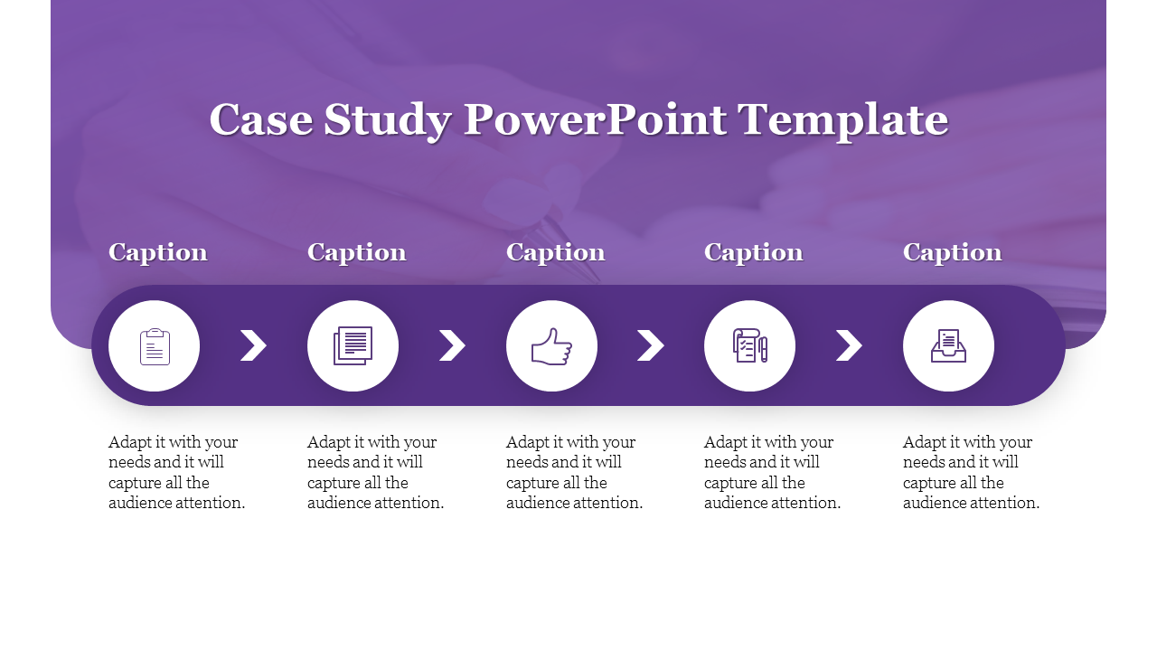 case study powerpoint template-5-purple
